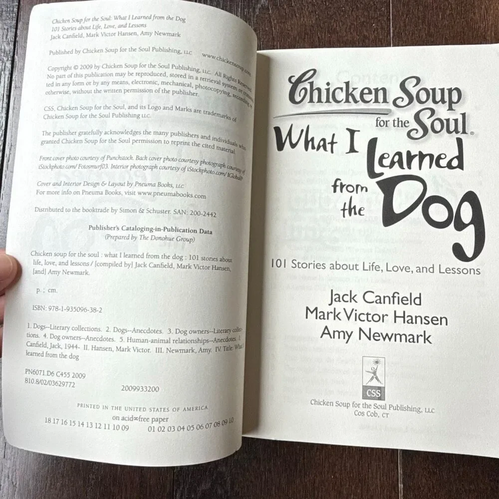 Chicken soup for the soul what I‎ learned from the dog 2009 paperback - Picture 2 of 4